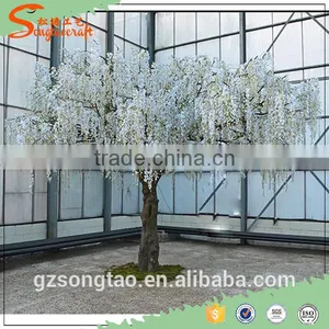 Chinese Factory Direct Supply Artificial Wisteria Tree for Decoration Fiberglass Artificial Tree for Weddings thumbnail-5