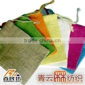Printed Jute Pouches Food Grade Nature Color Eco-friendly thumbnail-1