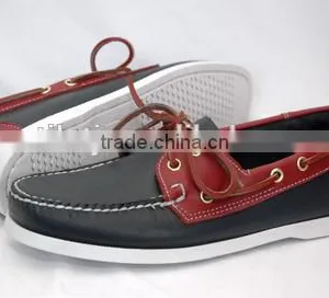 Handsewn Blucher Moccasin Construction Boat Shoes thumbnail-1