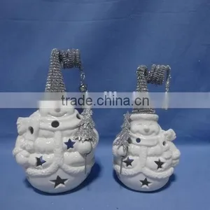 Christmas Decoration Porcelain With Iron Ornaments Gifts thumbnail-2