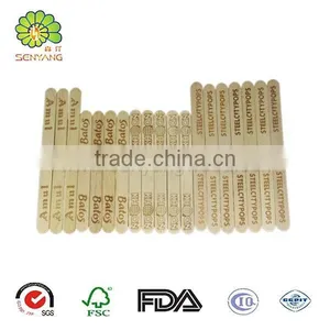 Chinese Brand Wooden Colored Ice Cream Sticks Spoon thumbnail-1