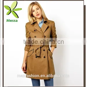 China Custom-made Winter Coat,OEM Brand Fashionable Lady Coat,2015 Hot-sale Trench Coat for Women thumbnail-1