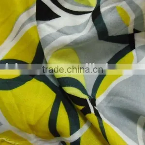 2016 Hot Sales Colourful Fresh Viscose/rayon Woven Fabric Various Printed for Ladies Dress, 100% Printed Rayon Fabric thumbnail-1