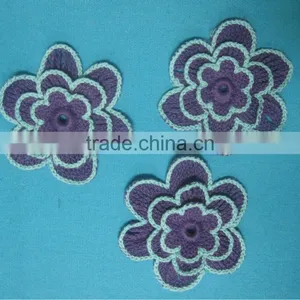 Cotton Crochet Flower Pattern Patches thumbnail-1