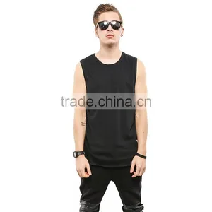 Latest Plain Black Men Basketball Singlet thumbnail-1