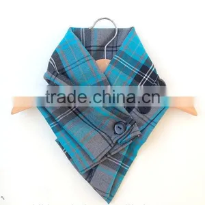 Smart Baby Boy Wear Winter Warmly Cotton Gingham Kids Scarf thumbnail-2