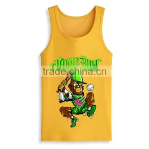 Wholesale Cheap Printed Design Screen Printing Custom Stringer Bodybuilding Tank Top thumbnail-2