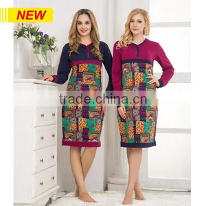 MAKE TO ORDER NEW WINTER DESIGN ARABIC WOMEN COTTON NIGHTGOWNS thumbnail-2