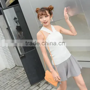 Ladies' Sweater in the Summer the New Crane Fork With T-shirts, Women's Sexy Lady Sleeveless Coat of Cultivate One's Morality thumbnail-4