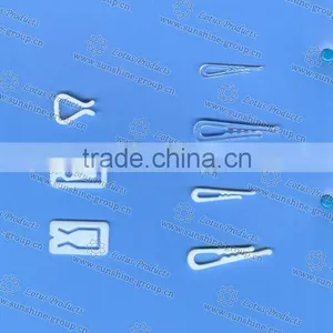 White Plastic Shirt Clips thumbnail-1