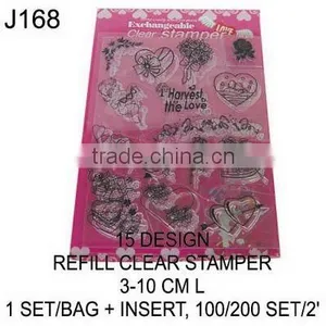 J168 15 DESIGN REFILL CLEARS STAMPER thumbnail-1