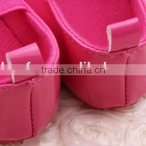 New Sweet Anti-slip Flat Flower Princess First Walkers PU Baby Newborn Shoes thumbnail-2