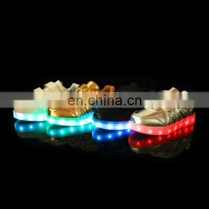 Factory Wholesale OEM USB Charge Children Kids Led Shoes Sneakers Cool Casual Shoes for Boys Girls thumbnail-4