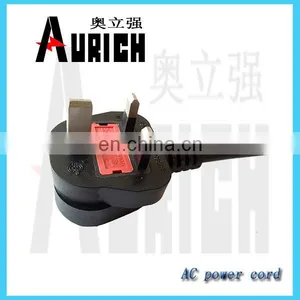 British Rubber Coated Wire Copper Socket Power Cord With Lamp Socket Adapter thumbnail-1
