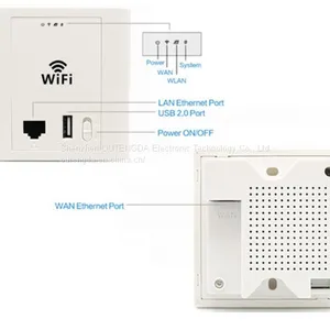 Standard 802.3af 48V PoE in Wall Wireless AP Router WiFi High Power Access Point With USB Charging Function thumbnail-5