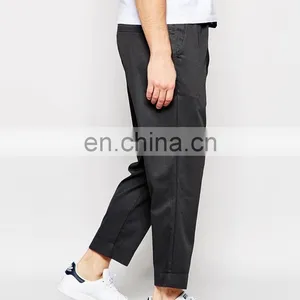 OEM Wholesale High Quality Latest Design Straight Pants With Cropped Rouge Hem China thumbnail-4