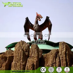 Display Silicon Rubber Animatronic Flying Dinosaur Model thumbnail-3