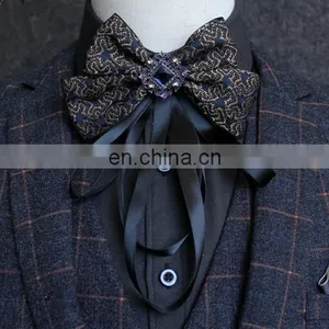 Aidocrystal New Fashion Men Plaid Bow Tie Formal Commercial Bowtie Wedding Party Tuxedo Classic Butterfly Mens Bow Ties thumbnail-1