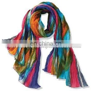 Silk Pashmina Scarfs and Stoles India Cheap thumbnail-2