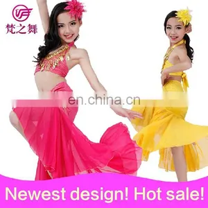 Newest Arrival Hot Sexy Beaded Tassel Children Girls Belly Dance Costume With Size S M L ET-055 thumbnail-1