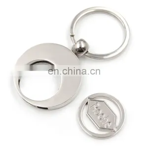 High Quality Zinc Alloy Material Custom Shopping Trolley Coin Keyring thumbnail-4