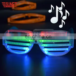 Hot Sale New Product New Design Sound Activated LED Glasses Color Customized New Style thumbnail-5