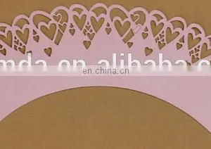 Paper Cupcake Wrappers Laser Cut Cake Decorative Wrappers thumbnail-4