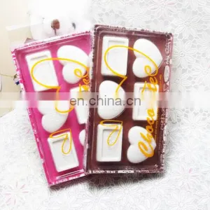 White Chocolate Shape Eraser Set Valentine Gift Children Funny Valentine Toy Gift thumbnail-1