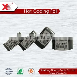 FC3 30mm*100m Fineray Brand Hot Stamping Foil/stamp Barcode Ribbon Coding Foil/black Coding Ribbons thumbnail-3