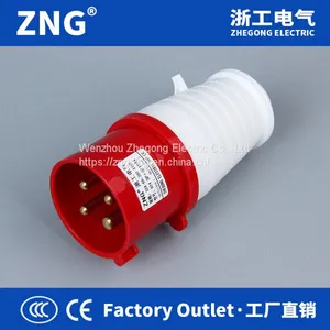 Supplying 16A 4Pin Industrial Plug, 380V IEC309 Power Plug 16A 3P+PE IP44 thumbnail-1