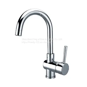 Single Handle Sink Kitchen Brass Faucet thumbnail-3
