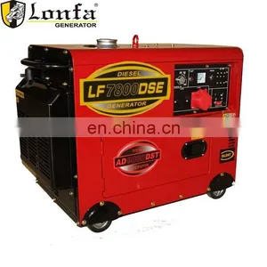 7kVA 7kv Soundproof Silent Canopy Type Diesel Engine Generator Set thumbnail-1