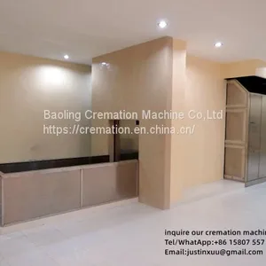 New Full Automatic 1200 Kgs Capacity Human Crematory Incinerator Oven 30 Mins Death Cremating System No Smoke Refractory thumbnail-2
