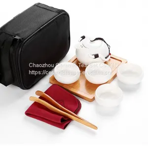 A Set Tea Pot With 4 Pieces Classical Portability Tea Pot thumbnail-1