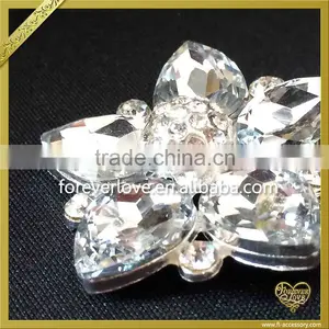 2016 Fantastic Alloy Wedding Bouquet Flower Rhinestone Brooch FB-032 thumbnail-2