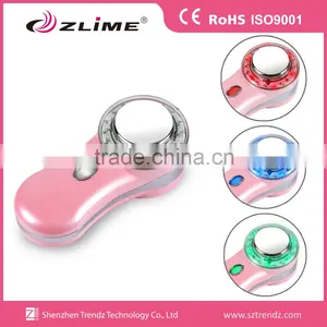 USB Rechargeable LED Therapy Ionic Vibrating Facial Massager thumbnail-1