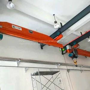2T Span 12m Suspended Single Girder Eot Crane Remote Control Single Speed,Electric Hoist Suspension Crane thumbnail-3