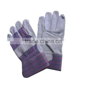 CE En388 Standard BC Grade Cow Split Leather Industrial Gloves Working Gloves thumbnail-2
