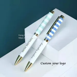 New Style High-end Metal Ballpoint Pen With Full Design Thermal Transfer Custom Logo Yiwu Pen thumbnail-3
