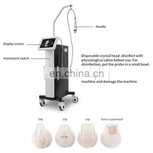 Gold RF Fractional Microneedle Machine Lifting Scars Wrinkles Remove Whitening Instrument Beauty Salon Skin Tightening Device thumbnail-2