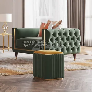 UAE Arabic Furniture Modern Sectional 1+2+3 Seater Fabric Sofa thumbnail-4