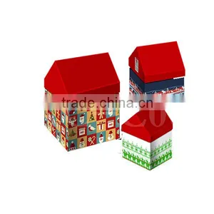 Custom Made Cheap Creative Fancy House Shape Gift Box thumbnail-1