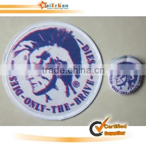 Logo Customized Fabric Foldable Frisbee thumbnail-6
