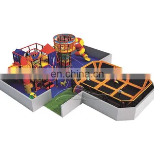 Children Trampoline Park With Donuts Slide Indoor Children Playground Trampoline thumbnail-5