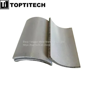 Porous Sintered Powder SS 316L Metal Plate Filter Semicircle thumbnail-1