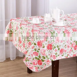 1PC Printed PEVA With Flannel Back Vinyl Table Cloth thumbnail-3