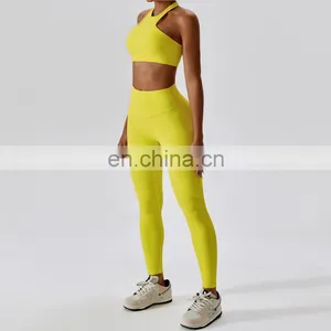 Ribbed High Waisted Yoga Scrunch Butt Leggings Feels Like Skin Fitness Sports Push Up Pants thumbnail-4