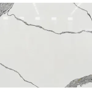 Code：6754，Calacatta Artificial Stone Quartz Slab Kitchen Countertops thumbnail-2