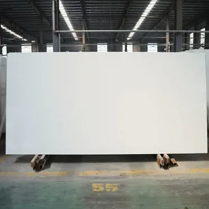 Code：Pure White，Calacatta Artificial Stone Quartz Slab Kitchen Countertops thumbnail-1
