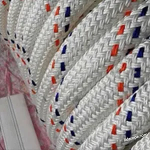 Marine Rope 12 Strand Uhmwpe Core Core-spun Double Braided Polyester Cover Coated Mooring Rope 22mmx220m With Spliced Eye thumbnail-3